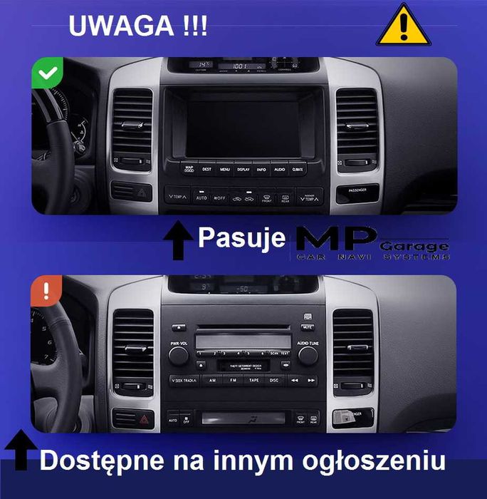 Radio Android TOYOTA LAND_CRUISER J120 / LEXUS GX470 CarPlay/AA 4G