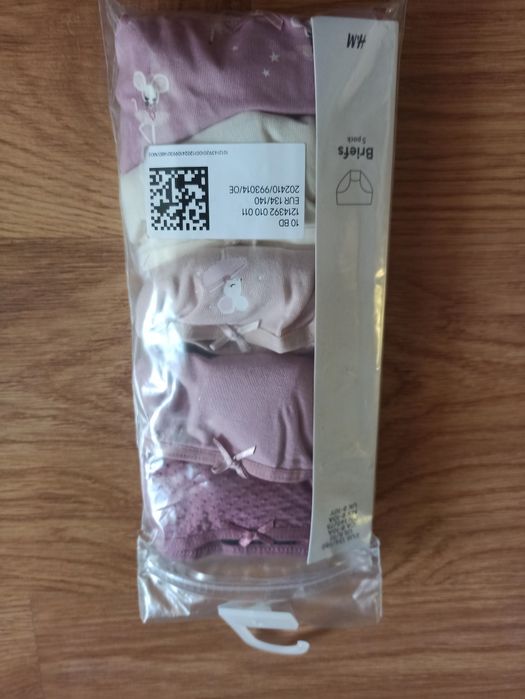 Nowe majteczki H&M 134/140 myszki