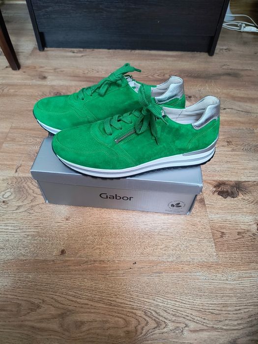 Gabor Comfort Sneakersy niskie -verde silber