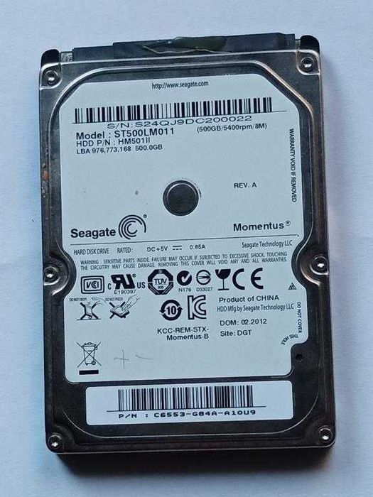 Винчестер для компьютера Seagate 500Гб