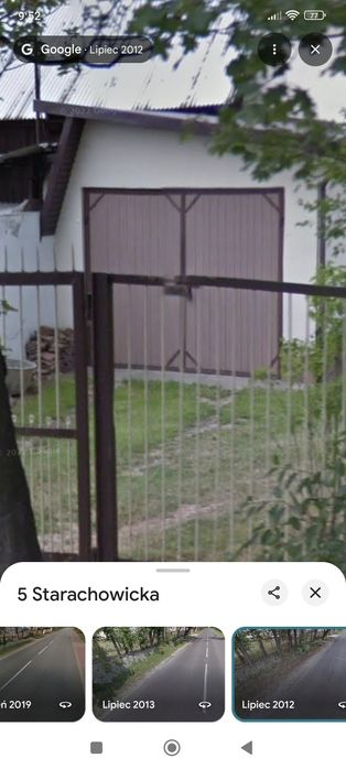 Brama garażowa metalowa z deskami
