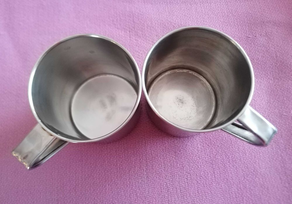 Kubek stalowy,garnuszek turystyczny poj.500ml.Szt.2