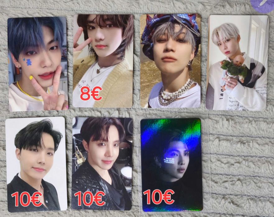 Photocard kpop - Ateez, TXT, BTS, Enhypen