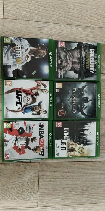 xbox one s 1tb + pad + 6 gier