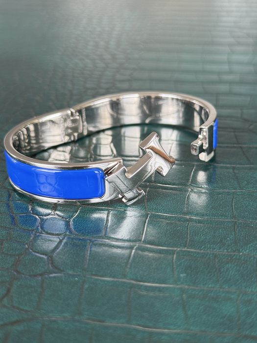 Hermes clic H bracelet оригінал Франція браслет синій