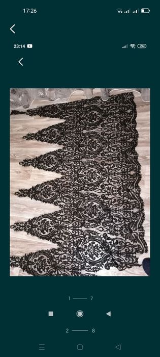 Мереживо кружево тканина для сукні ткань гипюр нерозшитий black гіпюр