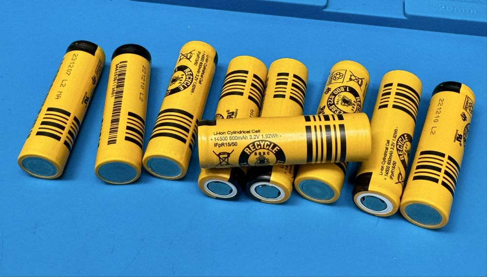 Аккумулятор lifepo4 14500 600 mah