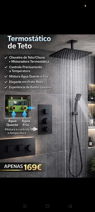 Chuveiro Térmico 169€. Oportunidades