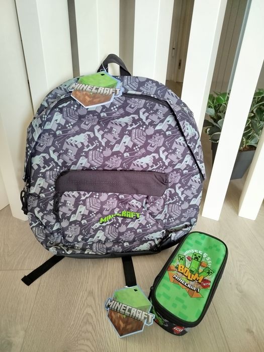 Mochila e estojo Minecraft