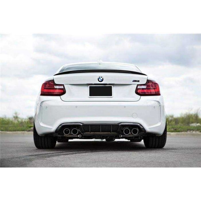 диффузор bmw накладка заднего бампера M Performance BMW M2 F87  карбон