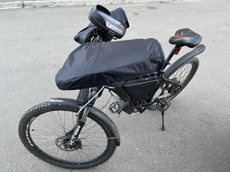 Рукавиці перчатки муфти на руль велосипеда скутера