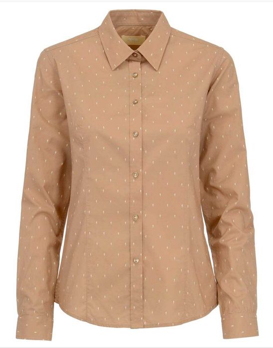 OCHNIK Beżowa koszula damska  rozpinana  L