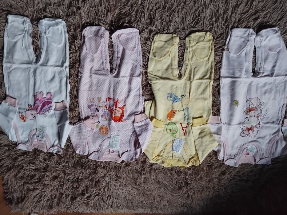 Komplet śpiochy i kaftanik 68