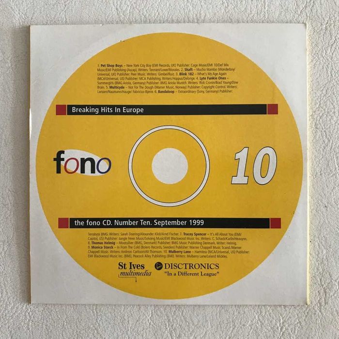 Pack discos cd Breaking Hits In Europe anos 90
