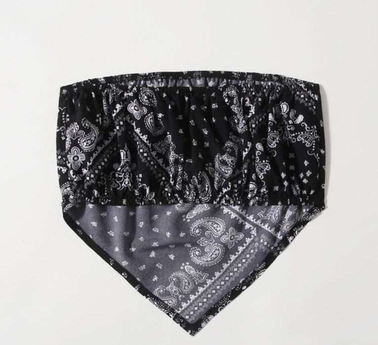 Top z bandany wzór paisley