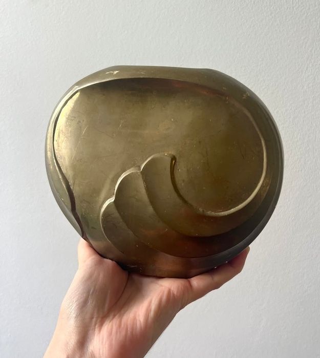 Ваза латунна, декор