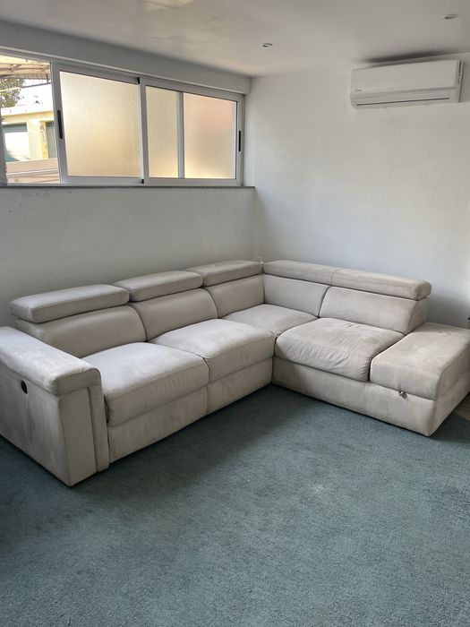 Sofa de canto com motor e box