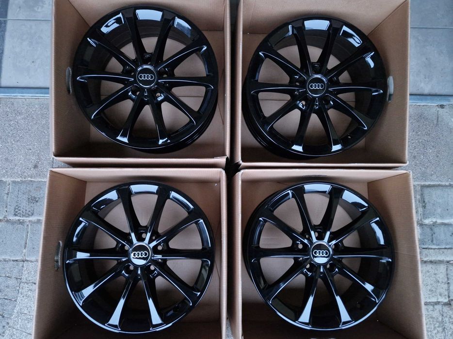Alufelgi 17 5x112 Audi A3 A4 Q2 Q3 Seat Leon Exeo Altea Ateca Czarne !