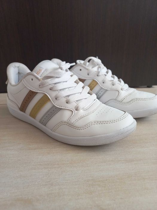 Buty adidas r. 37 ⅓ Białe Sneakersy Damskie Vl Hoops 2.0