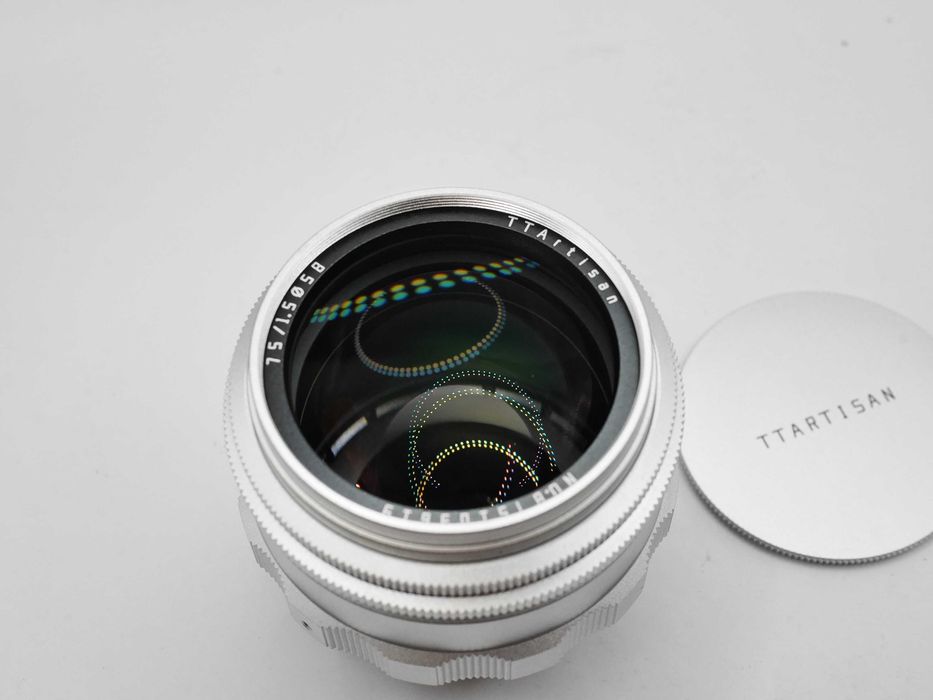 TTArtisan 75mm F1.5 Swirly Bokeh Biotar Helios 40 M42 srebrny