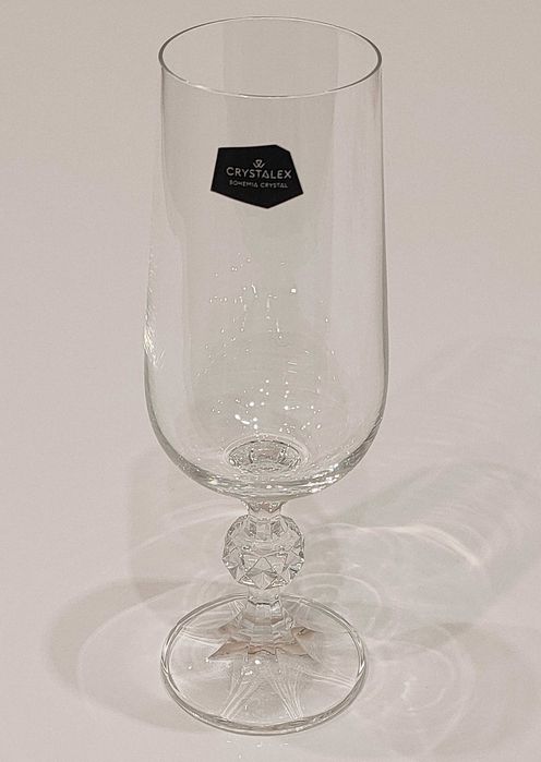 Бокалы для шампанского вина Bohemia 190мл. 6шт. Чехия. Хрусталь.Новыe