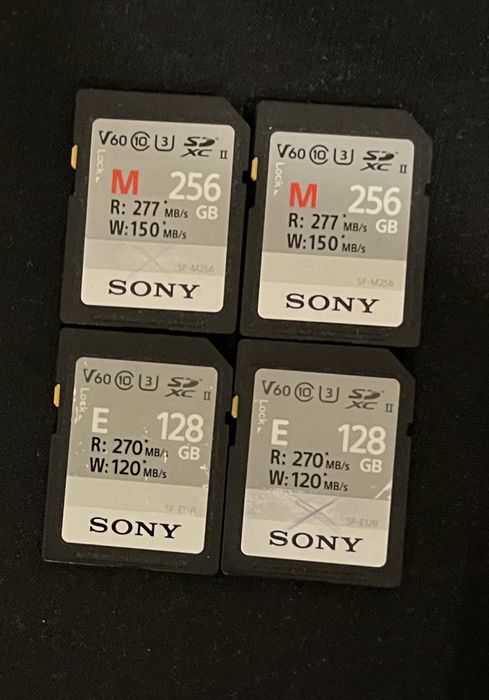 Cartões memória Sony