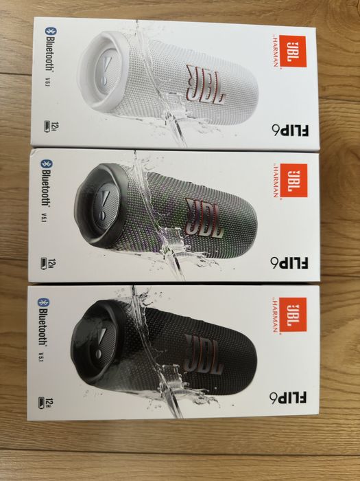 Колонка Jbl flip 6 чорна, біла, сіра