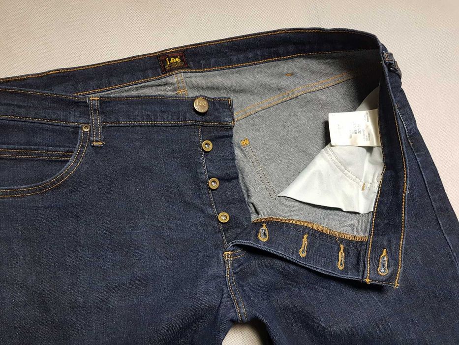LEE - DENVER / Bootcut roz. W42L32 pas 111 cm Igła Stan ^