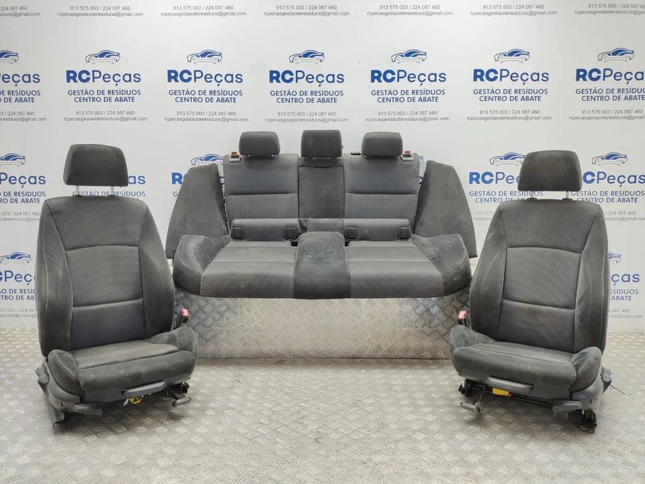 Conjunto Bancos Pack M Tecido Alcantara BMW Serie 3 E91 Touring Carrinha LCI 2008 a 2014