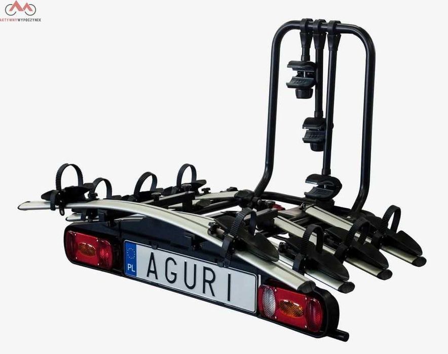 Platforma na 4 rowery / 3 + 1 /na hak Aguri Active Bike Silver