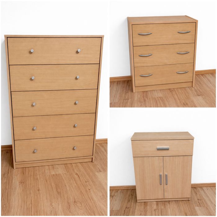 Komoda z szufladami szafka jasne drewno (ZAREZERWOWANE)