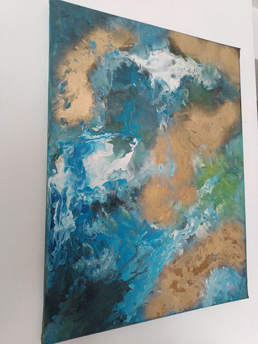 Obraz abstrakcja akryl 30x40cm