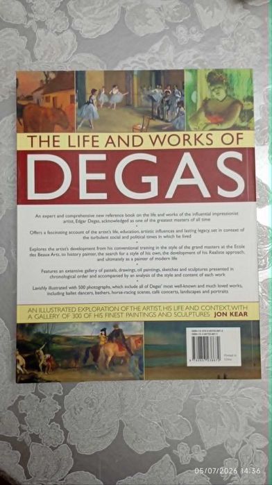The Life and Works of Degas · Jon Kear · Anness Publishing · Inglês