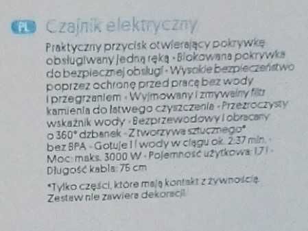 Czajnik bezprzewodowy SilverCrest - 3000 W