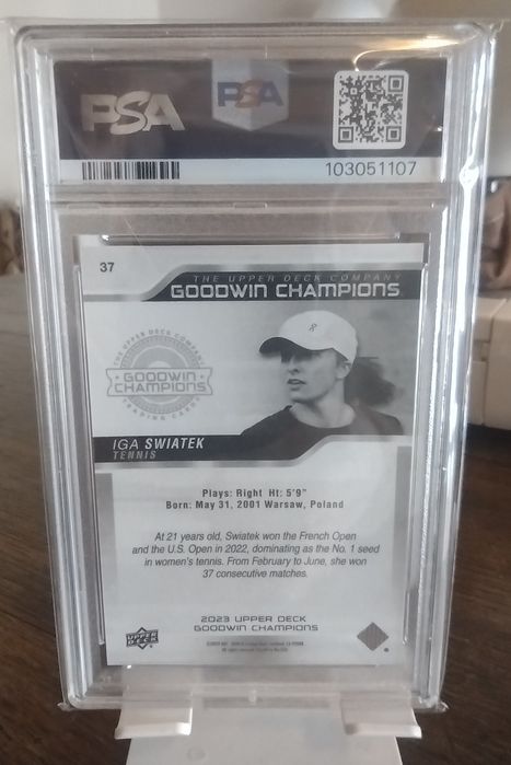 Iga Świątek karta PSA 9 - Tenis