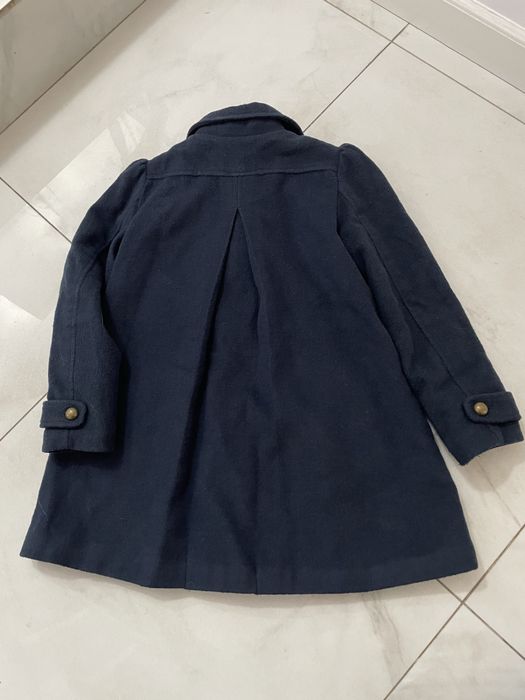 Płaszczyk H&M granatowy dwurzędowy