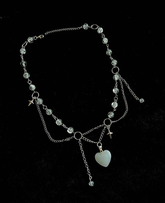 Намисто з підвіскою-серцем на шию, ручна робота