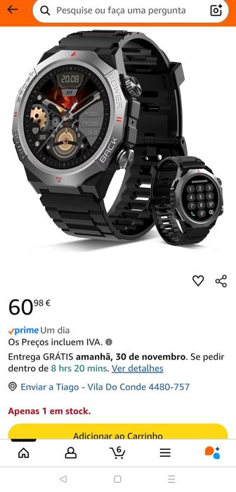 Smartwatch atheewon s10