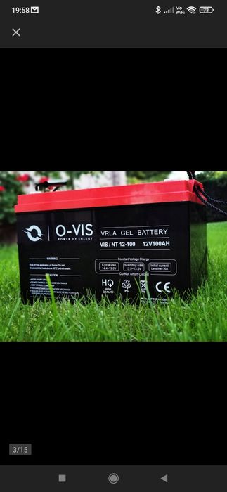 Akumulator żelowy bezobsługowy 12v 100Ah UPS  jacht kamper zasilacz