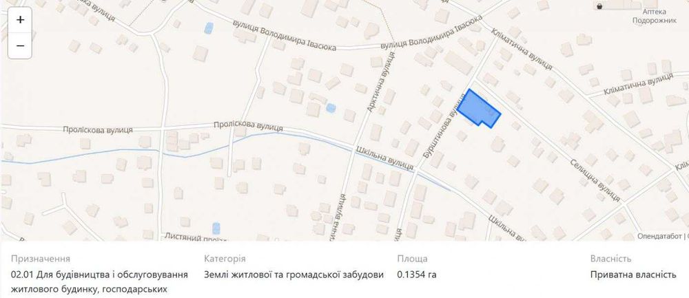 Земля/будівництво/ Брюховичі/ Львівська область