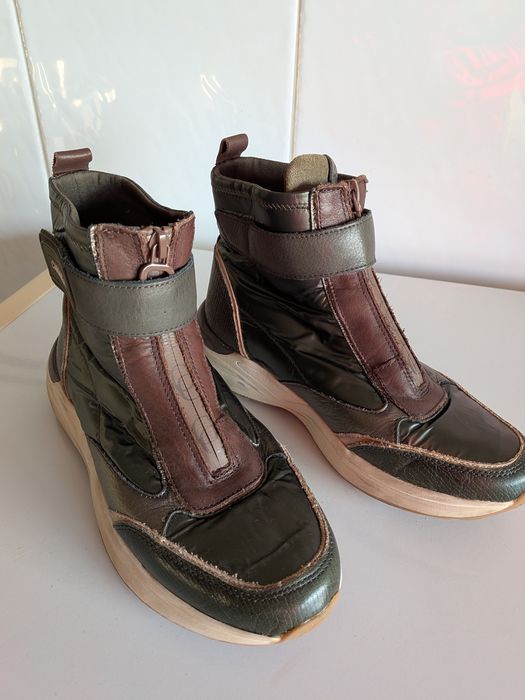 Botas Carmela castanho e verde