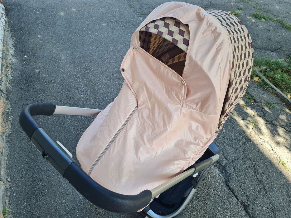 Коляска Stokke trailz беж меланж 2 в 1