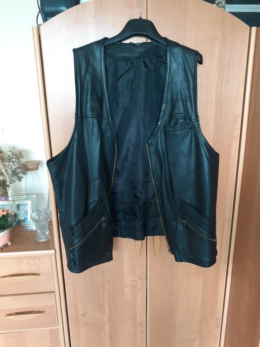 Kamizelka z natur.skóry XXL