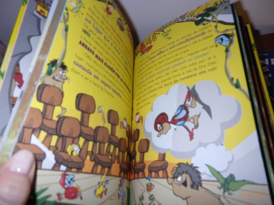 Bando das cavernas (Heróis do Mundo) 1 a 5 + caixa + livro piadas