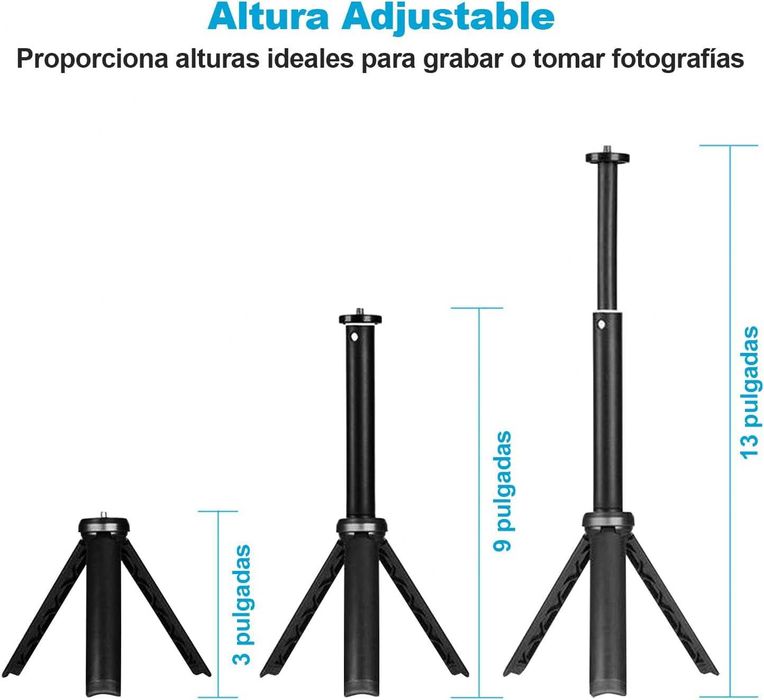 Tripé - Selfie-Stick - Para telemóvel ou Webcam - NOVO