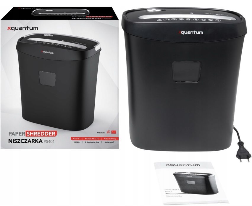 Niszczarka do dokumentów XQUANTUM PS401 15l