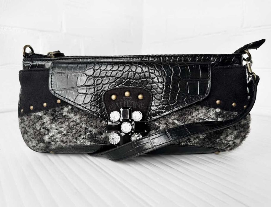 Сумка на плече крос-боді Клатч тедді бренду Galitzine. Італія НОВА