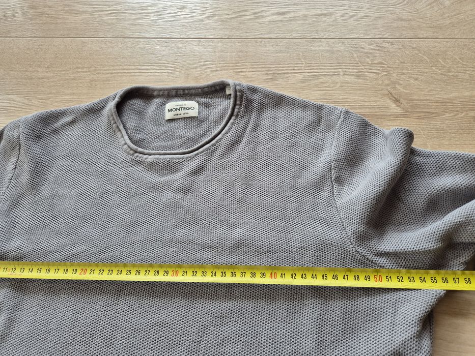 Sweter męski MONTEGO roz L szary peek&cloppenburg jak NOWY