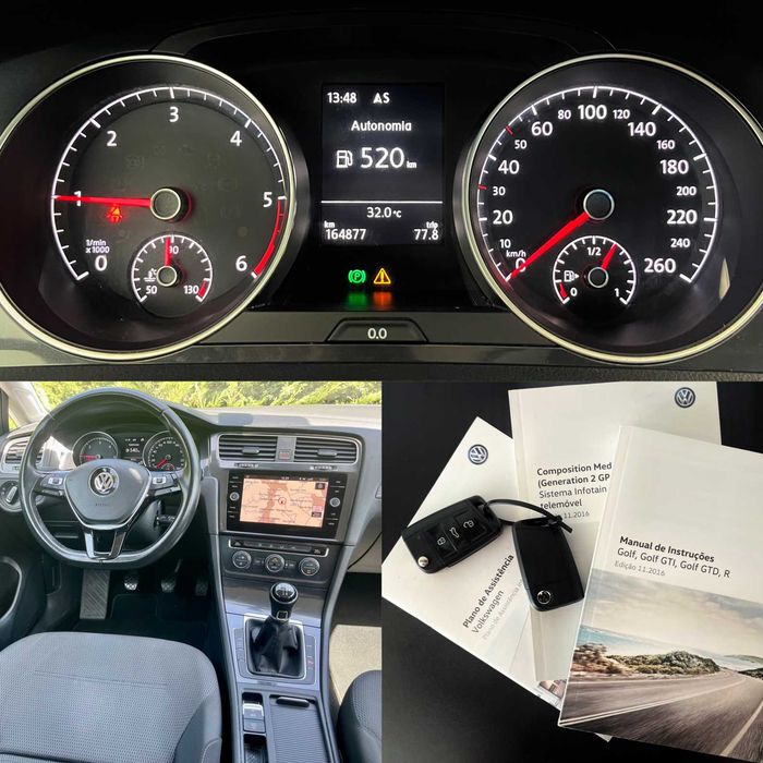 VW Golf 7.5 1.6 TDi BlueMotion Executive 115CV.