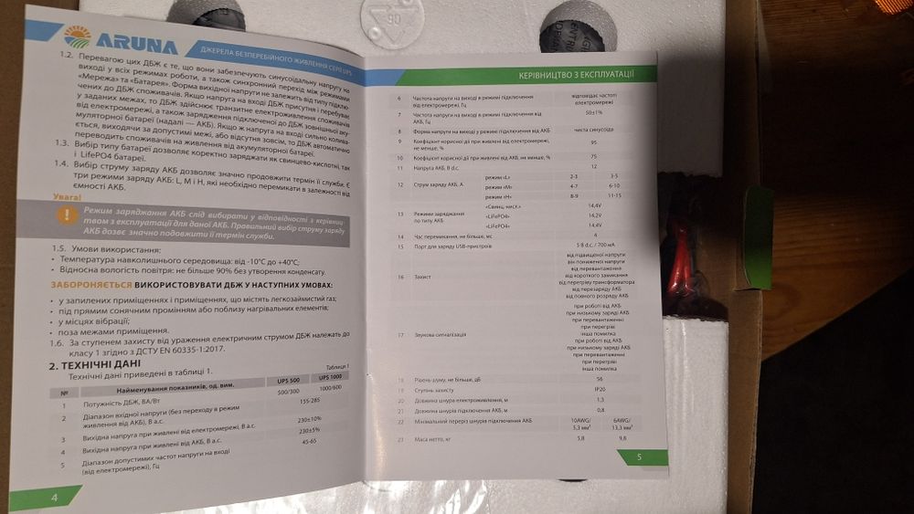 ДБЖ Aruna ups 500